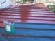 屋根塗装、静岡県（施工中）